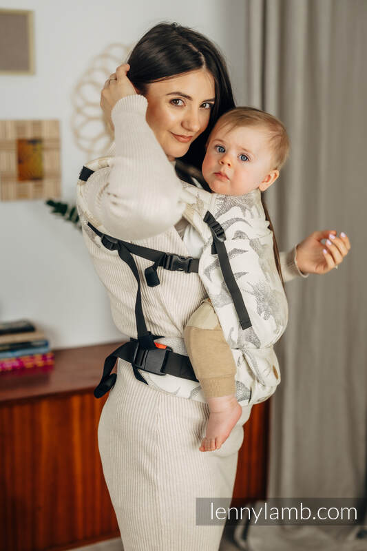 Porte-bébé LennyLight, taille standard, jacquard 100% coton - JURASSIC PARK - ICE DESERT #babywearing