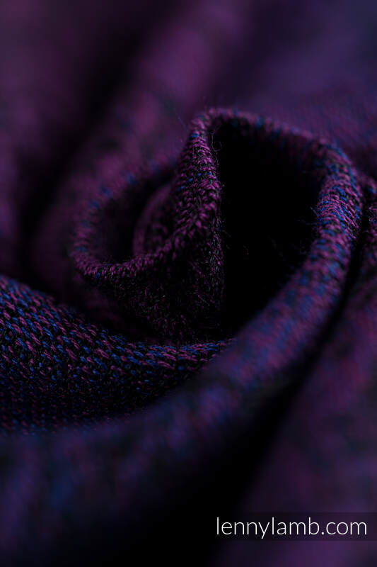 Fular, tejido jacquard (100% algodón) - WILD WINE - BOUQUET - talla S #babywearing
