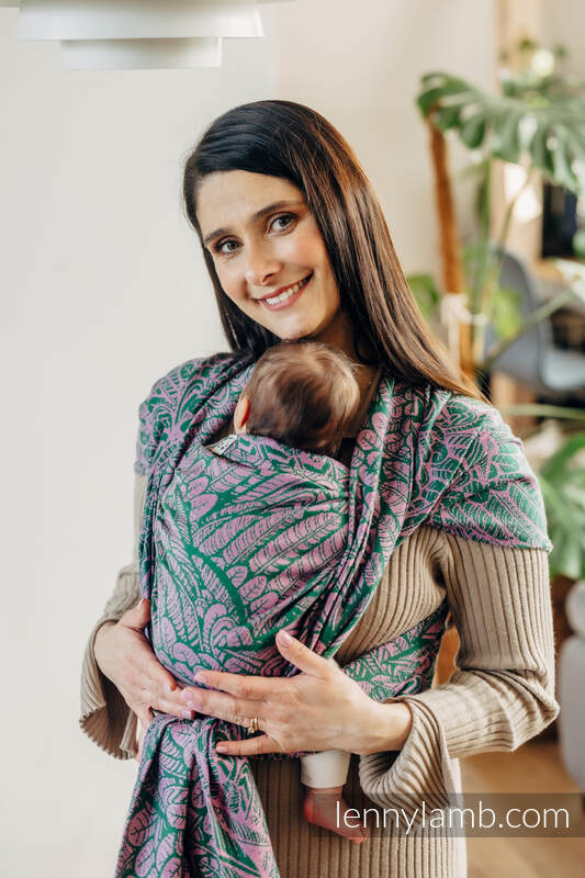 Żakardowa chusta do noszenia dzieci, 100% bawełna - WOLNY DUCH - SASSY - rozmiar XS #babywearing