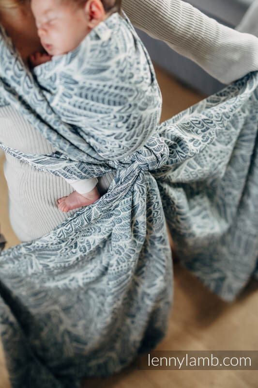 Żakardowa chusta do noszenia dzieci, 100% bawełna - WOLNY DUCH - NIKE - rozmiar L #babywearing