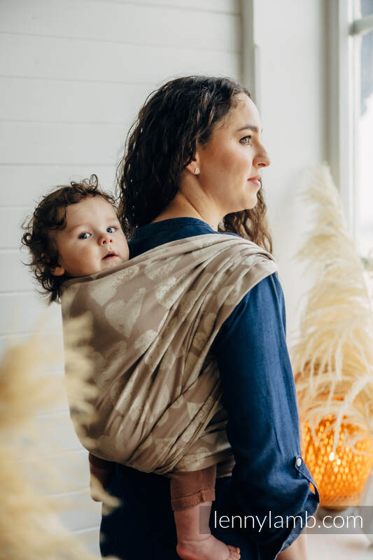 Baby Wrap, Jacquard Weave (100% cotton) - LOVKA PETITE - BOLD - size L #babywearing