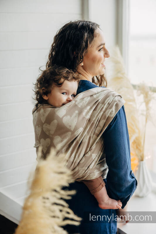 Baby Wrap, Jacquard Weave (100% cotton) - LOVKA PETITE - BOLD - size M #babywearing