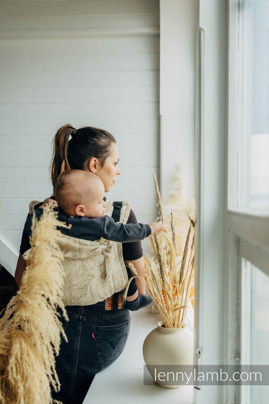Nosidło Klamrowe ONBUHIMO z tkaniny żakardowej (100% bawełna), rozmiar Toddler - ROSZPUNKA - AURATUM #babywearing