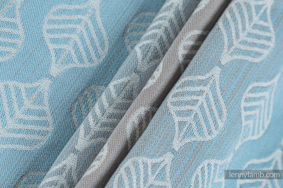 Nosidło Klamrowe ONBUHIMO z tkaniny żakardowej (100% bawełna), rozmiar Standard - PŁATKI - RESTFUL #babywearing