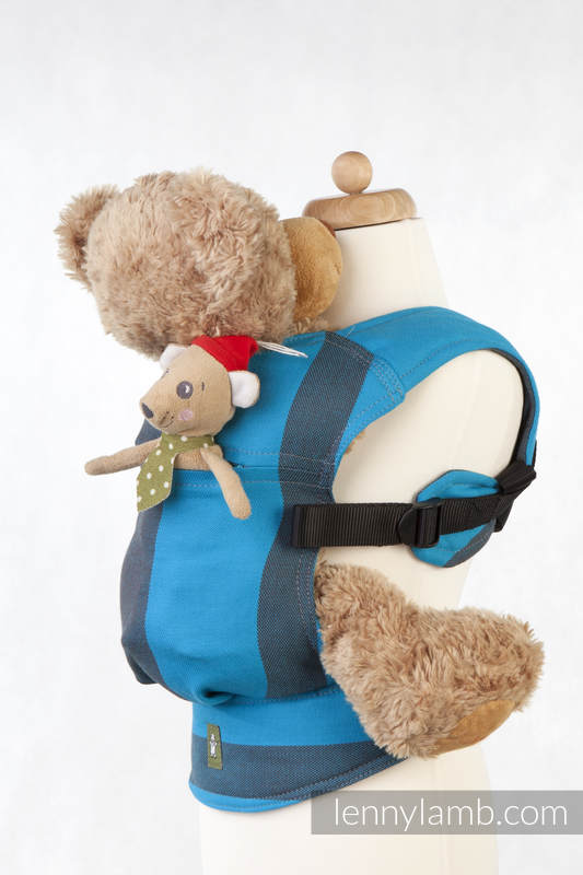 Doll Carrier made of woven fabric, 100% cotton  - OCEAN DEPTH #babywearing