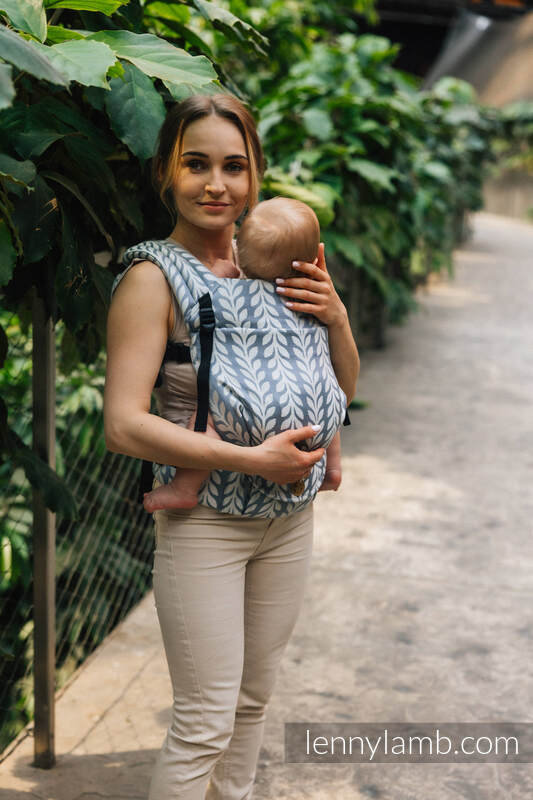 Mochila LennyLight, talla estándar, tejido jaqurad 100% viscosa de bambú - CATKIN - WILLOW #babywearing
