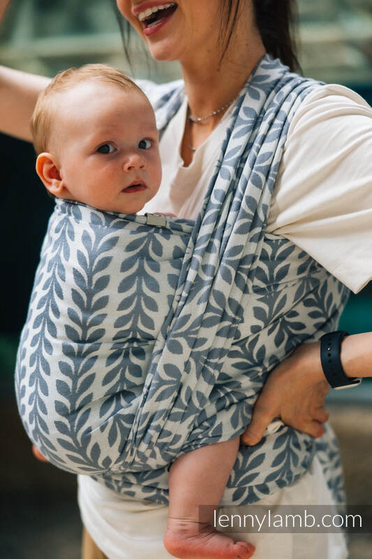 Baby Wrap, Jacquard Weave (100% bamboo viscose) - CATKIN - WILLOW - size XS #babywearing
