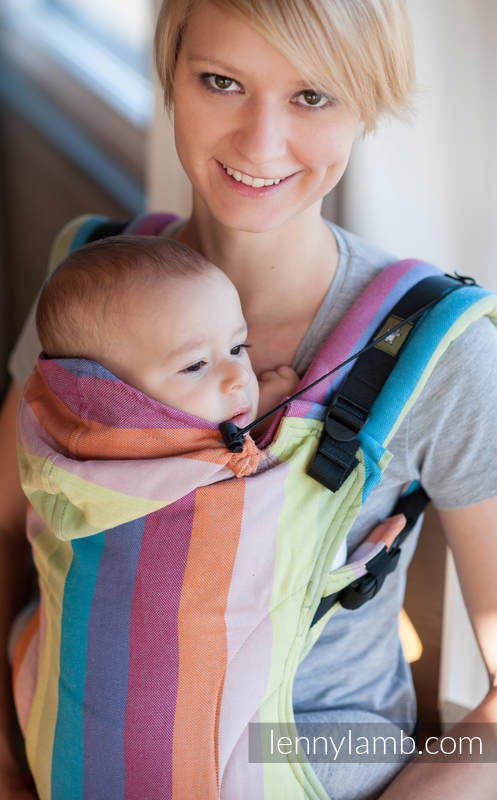 Ergonomische Tragehilfe, Gr. Baby, Kreuzköper-Bindung, 100% Baumwolle - CORAL REEF - zweite Generation #babywearing