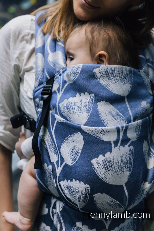 Nosidełko LennyLight z tkaniny żakardowej 100% wiskoza bambusowa, rozmiar standard - VIRIDIFLORA - ROYAL BABY #babywearing