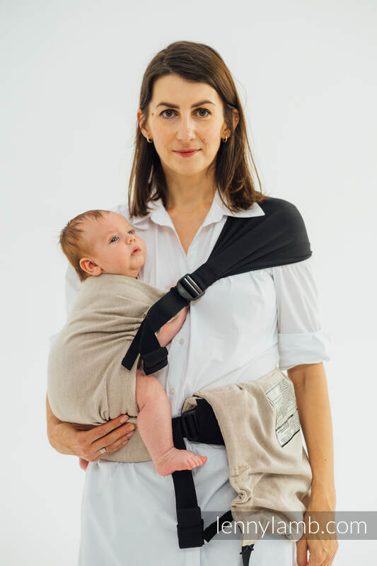 LennyTwin Tragehilfe, Größe Standard, Kreuzköper-Bindung, 100% Baumwolle - PEANUT BUTTER #babywearing