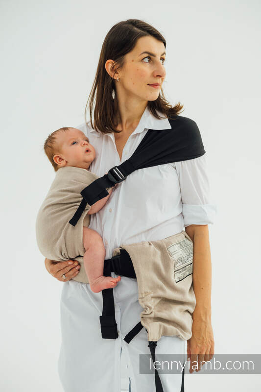 LennyTwin Tragehilfe, Größe Standard, Kreuzköper-Bindung, 100% Baumwolle - PEANUT BUTTER #babywearing