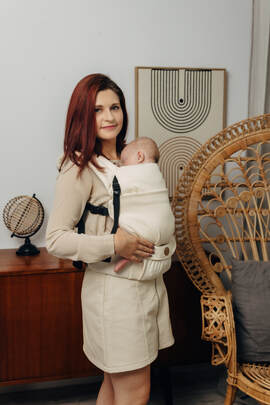 LennyLight - kompakt och justerbar bärsele, Storlek Standard, LITTLE HERRINGBONE - LUCE 