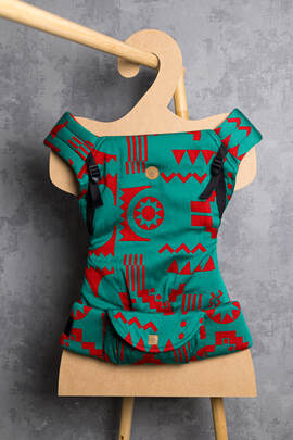 LennyLight Carrier, Standard Size, jacquard weave (74% merino wool, 26% combed cotton) - EXPERIMENT no. 28 