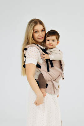 LennyPreschool - marsupiu reglabil pentru copii, Mărime Preschool, BROKEN TWILL - TUNDRA 