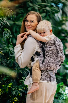 LennyPreschool Carrier, Preschool Size, jacquard weave (100% bamboo viscose) - WILD SOUL - GAJUSZ