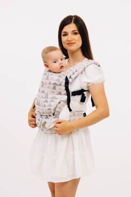 LennyLight Carrier, Standard Size, jacquard weave 61% cotton, 39% bamboo viscose - EAGLE ROCKS - PEAK