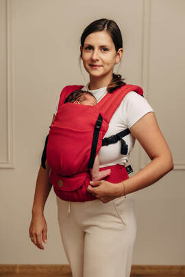 My First Baby Carrier - LennyLight, Standard Size, herringbone weave 100% cotton - LITTLE HERRINGBONE SEDONA