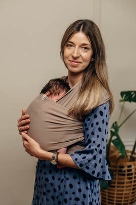 Écharpe extensible - Mocha - taille standard 5.0 m (grade B)