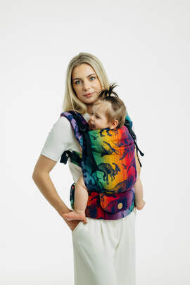 LennyUpGrade PRO Carrier, Standard Size, jacquard weave 100% cotton - FOR PROFESSIONAL USE EDITION - JURASSIC PARK - NEW ERA