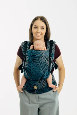 LennyUpGrade PRO Carrier, Standard Size, jacquard weave, (54% cotton, 46% TENCEL™ Lyocell) - RAINFOREST - NOCTURNAL