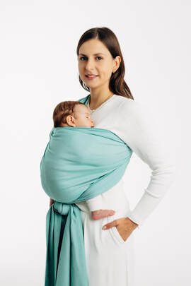 Écharpe, sergé brisé (100 % coton)  - MATCHA - taille XS