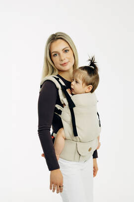 Marsupio LennyUpGrade PRO, misura Standard, tessitura broken-twill (58% cotone, 42% viscosa di bamboo) - TRACK 