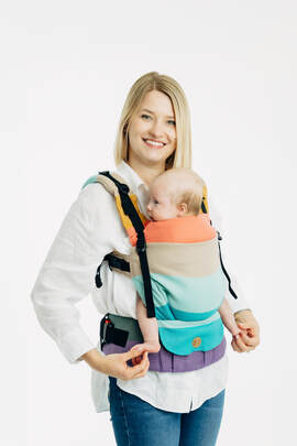 LennyUpGrade PRO Carrier, Standard Size, broken-twill weave 100% cotton - PASTELS 