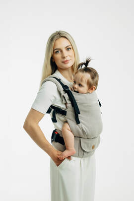 Porte-bébé LennyUpGrade PRO, taille standard, sergé brisé 100% coton, PEANUT BUTTER