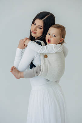 Lenny Buckle Onbuhimo PRO baby carrier, standard size, broken-twill weave (50% cotton, 25% hemp, 25% lyocell) - AIRY 