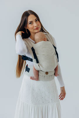 LennyLight Carrier, Standard Size, broken-twill weave (50% cotton, 25% hemp, 25% lyocell) - AIRY 