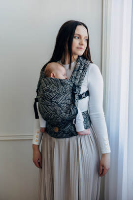LennyLight Carrier, Standard Size, jacquard weave 100% cotton - WILD SOUL - COCOON