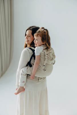 LennyPreschool Carrier, Preschool Size, broken - twill weave (50% cotton, 25% hemp, 25% lyocell) - AIRY 