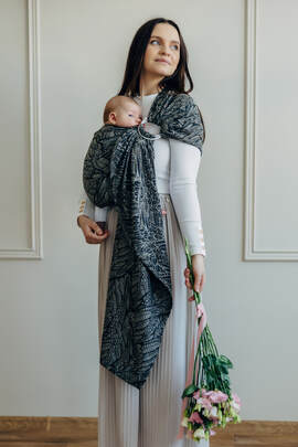 Sling, jacquard (100 % coton) - avec épaule sans plis - WILD SOUL - COCOON - standard 1.8m