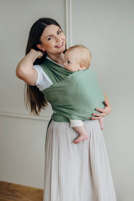 Stretchy bæresjal, Størrelse Størrelse L (5,0 m),  