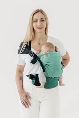 Marsupio LennyHip (1/2 del supporto LennyTwin), misura Standard, tessitura spina di pesce, 100% cotone - EDIZIONE PER PROFESSIONISTI - ENTWINE