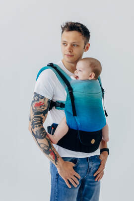 LennyUpGrade PRO - justerbar bæresele, Størrelse Standard, AIRGLOW 