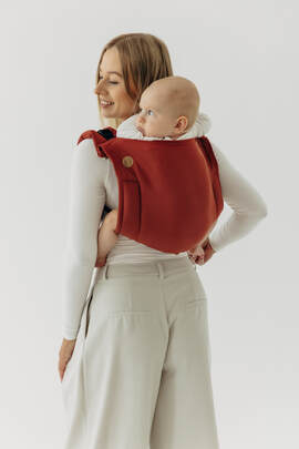 Lenny Buckle Onbuhimo PRO baby carrier, standard size, broken-twill weave (100% cotton) - ROOIBOS