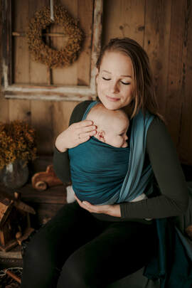 Tragetuch, Kreuzköper-Bindung (100% Baumwolle) - SUPERNOVA - PIANO - Größe XS