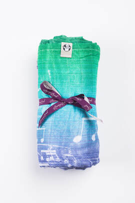 Otulacz Bambusowy Maxi - SYMFONIA - ZORZA POLARNA