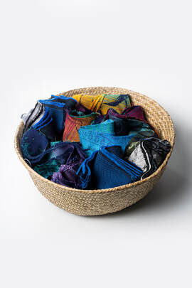 Kleine Stoffreste von Jacquard Tragetuch Materialien - 1kg 