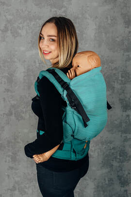 LennyPreschool Carrier, Preschool Size, herringbone weave 100% cotton - FOR PROFESSIONAL USE EDITION - ENTWINE