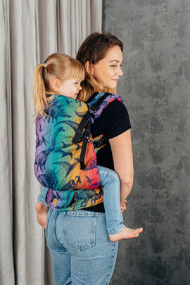 Porte-bébé LennyPreschool, taille preschool, jacquard, 100% coton - JURASSIC PARK - NEW ERA