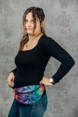 Gürteltasche, hergestellt vom gewebten Stoff (100% Baumwolle) - JURASSIC PARK - NEW ERA