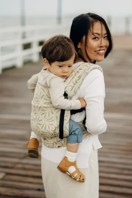 LennyLight Carrier, Standard Size, jacquard weave 50% cotton, 50% bamboo viscose - INFINITY - GOLDEN HOUR