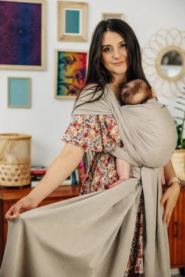 Baby Sling, Broken Twill Weave, (100% cotton) - PEANUT BUTTER - size XL