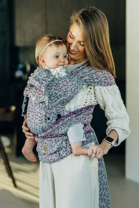 LennyHybrid Half Buckle Carrier, Standard Size, jacquard weave 100% cotton - ENCHANTED NOOK - SPELL