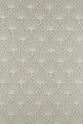Jacquard weave fabric, 100% linen, width 149 cm - LOTUS - NATURAL