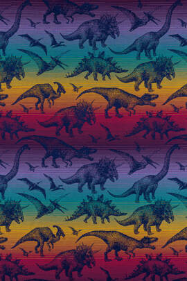 Jacquard weave fabric, 100% cotton, width 141 cm - JURASSIC PARK - NEW ERA