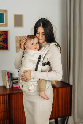 LennyLight Carrier, Standard Size, jacquard weave 100% cotton - JURASSIC PARK - ICE DESERT