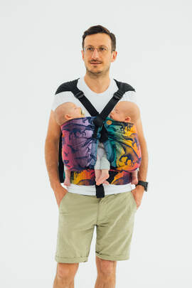 LennyTwin Carrier, Standard Size, jacquard weave 100% cotton - FOR PROFESSIONAL USE EDITION - JURASSIC PARK - NEW ERA